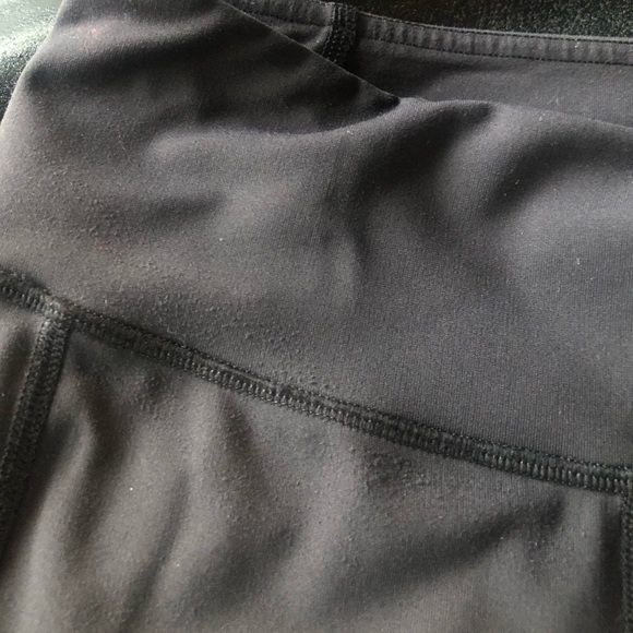Lululemon If Youre Lucky Crop Leggings Size 4 Black Gray Mesh Cropped Yoga Tight - Picture 10 of 11